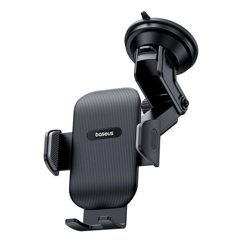 Baseus UltraControl Go Series Clamp-Type Car Phone Holder Car Dashboard/Window Mount Stand with Strong Suction Cup & Damping Clamp Arms for iPhone 12 13 14 14 Pro for Huawei Mate50 for Samsung Galaxy S23 for Redmi K60